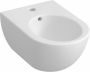 Royal Plaza Novia wandbidet met overloop 1 kraangat mat wit - Thumbnail 2