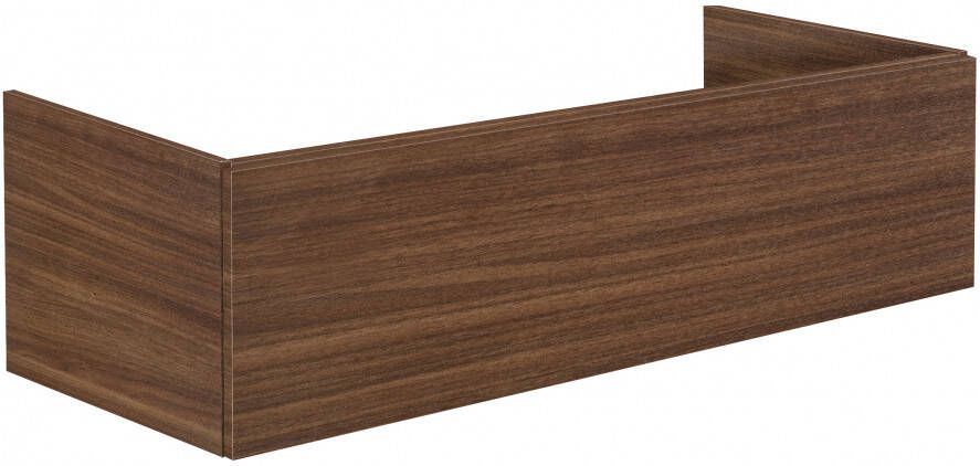 Sub 148 wastafelonderkast 120 cm met 1 lade voor 2 waskommen eiken bruin