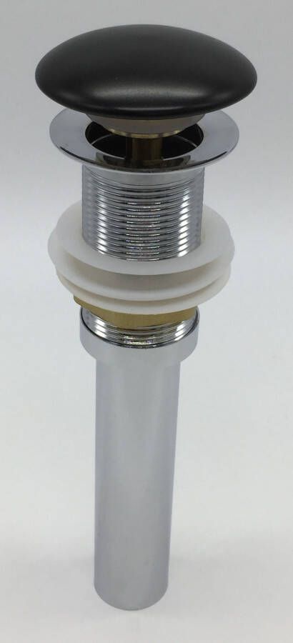 Royal Plaza keramische click plug voor wastafel-fontein mat zwart 18581