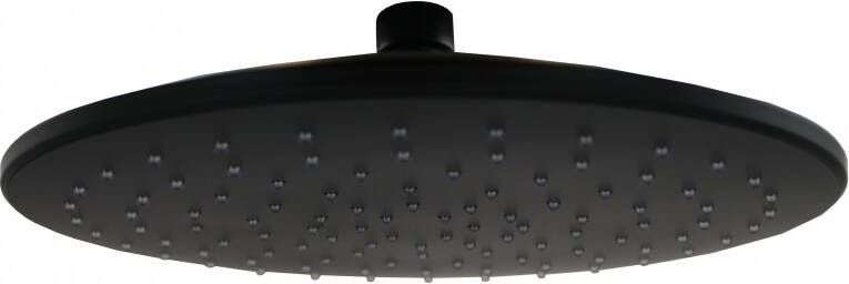 Sub Alterna Be fresh round hoofddouche 23cm rain mat zwart mat zwart