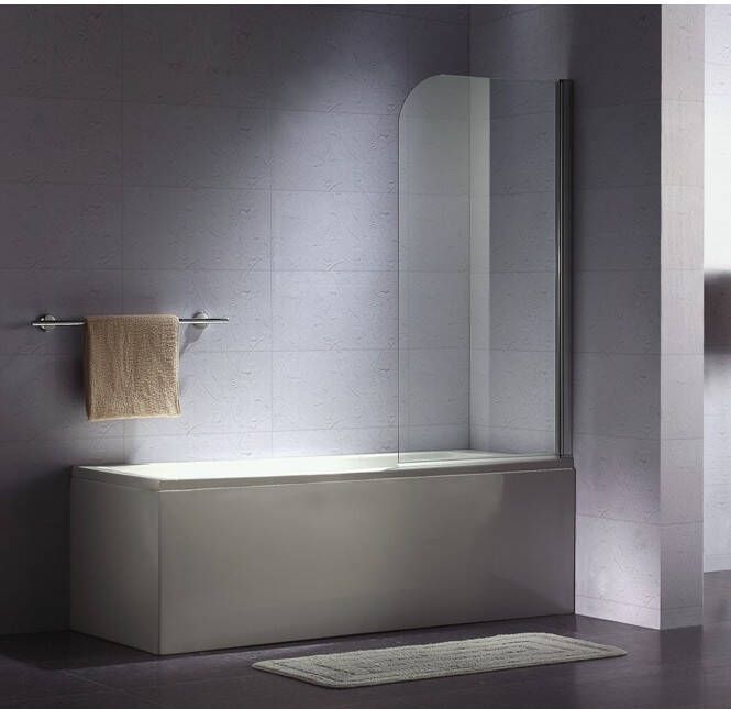 Royal Plaza Konya badklapwand 75x140cm chroom profiel en helder glas met clean coating 18584
