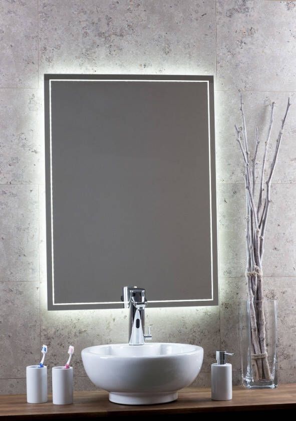 Royal Plaza Murino facetspiegel 120x80 decorlijn rond indirecte verlichting 89142