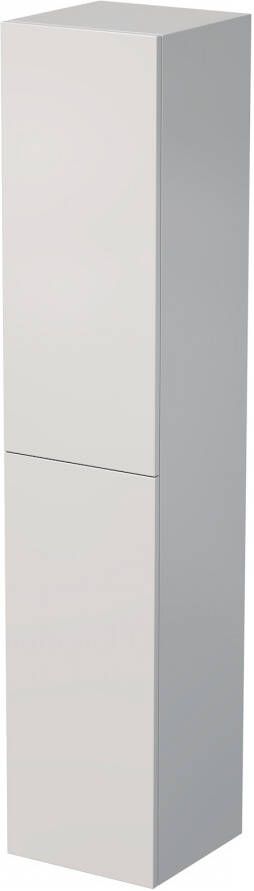 Sub Vito hoge badkamerkast met 2 rechtsdraaiende deuren 35 x 35 x 170 cm hoogglans wit