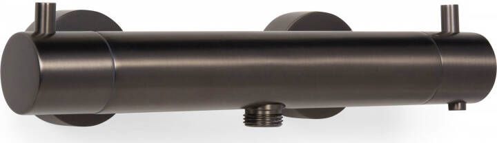 BLUE LABEL Brondby douchethermostaat 150mm met koppelingen gun metal