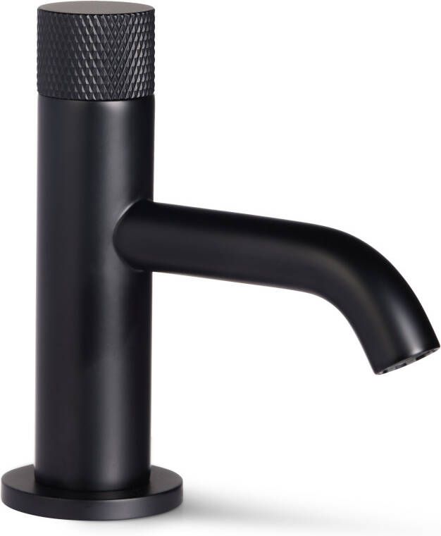 BLUE LABEL Brondby facet fonteinkraan mat zwart