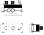 BLUE LABEL Brondby facet douchesysteem horizontaal met houder incl. inbouwdeel omstel hoofddouche 250mm gun metal - Thumbnail 2