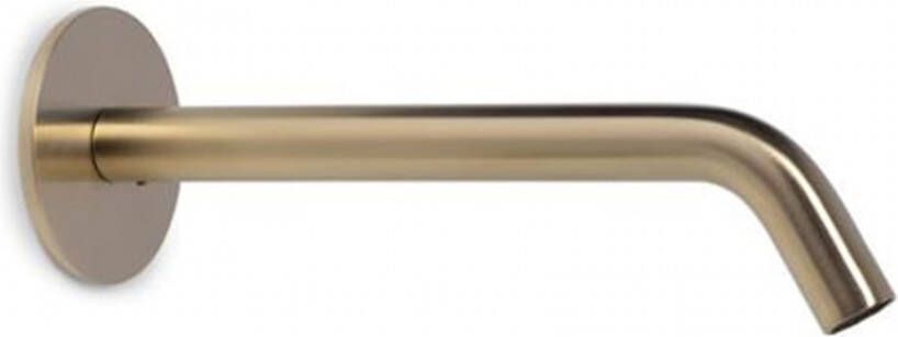 Blue Label Brondby uitloop voor inbouw wastafelkraan 20cm geborsteld goud PVD