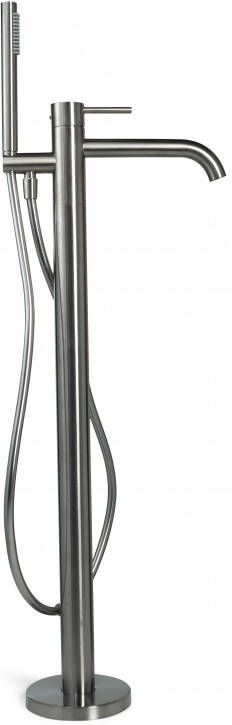 Blue Label Blue Brondby vrijstaande badmengkraan geborsteld nikkel