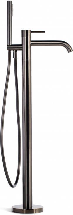 Blue Label Brondby vrijstaande badmengkraan geborsteld gunmetal PVD