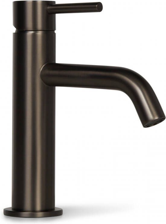 BLUE LABEL Brondby wastafelkraan cold start eengreeps gun metal