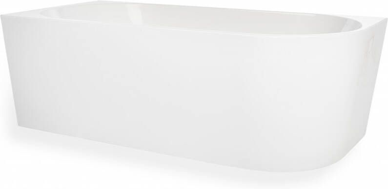 Blue Label Half-vrijstaand bad Blue Rasmus | 170x80 cm | Acryl | Links | Glans wit - Foto 4