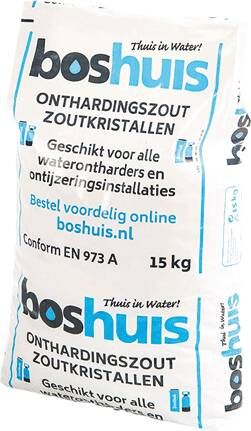 Boshuis regeneratiezout zak 15kg voor waterontharder
