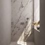 Brauer Brushed Carving thermostatische inbouw regendouche met drukknoppen SET 55 met 20 cm douchekop en rechte muurarm en 3-standen handdouche en doucheslang en wandaansluitbocht RVS geborsteld PVD - Thumbnail 2
