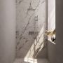 Brauer Brushed Carving thermostatische inbouw regendouche met drukknoppen SET 64 met 30 cm douchekop en gebogen muurarm en staaf handdouche en doucheslang en geïntegreerde glijstang RVS geborsteld PVD - Thumbnail 2