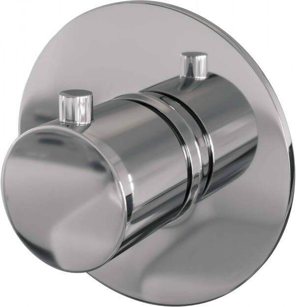 Brauer Chrome Edition inbouwthermostaat met inbouwdeel 1 gladde knop chroom 5-CE-018RR
