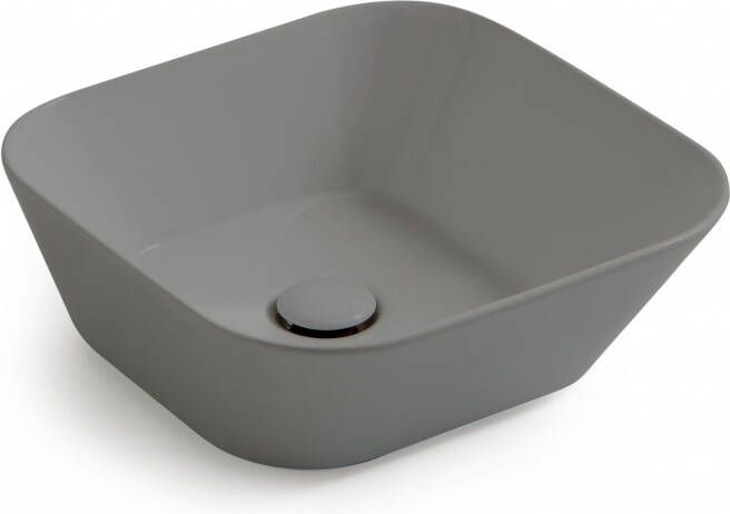 By Goof Mees Design Waskom 42x42x16.5cm Vierkant Mat Grijs JBS6196 - Foto 2