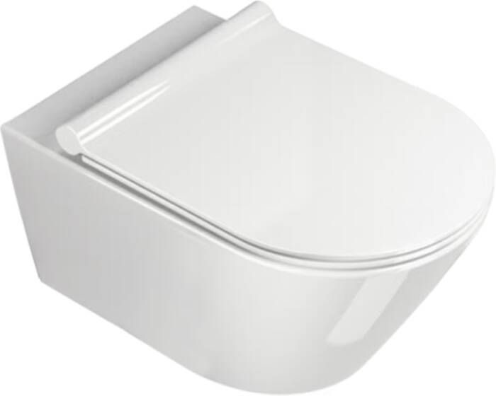 CATALANO New Zero wandcloset diepspoel zonder spoelrand vuilafstotend antibac PK hxbxd 420x350x550mm glans wit