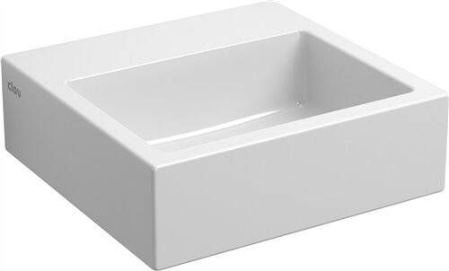 Clou Flush 1 fontein 28x27x9cm zonder kraangat met plug keramiek Wit CL 03.03011
