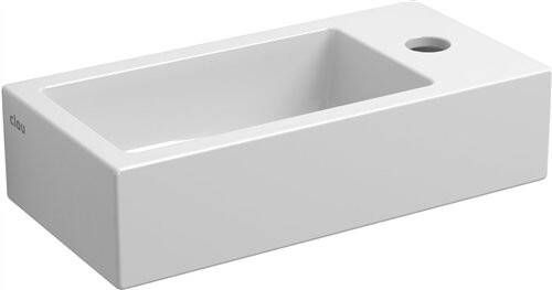 Clou Fontein Flush 3 Rechthoek 36x18x9cm Keramiek Wit 1 Kraangat Rechts - Foto 2