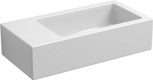 Clou Flush 3 fontein 36x18x9cm zonder kraangat links Keramiek Wit CL 03.03033 - Foto 2