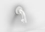 Clou Kaldur fonteinkraan 2x6.8cm korte uitloop wandmontage wit mat CL 06.05.001.20 - Thumbnail 2