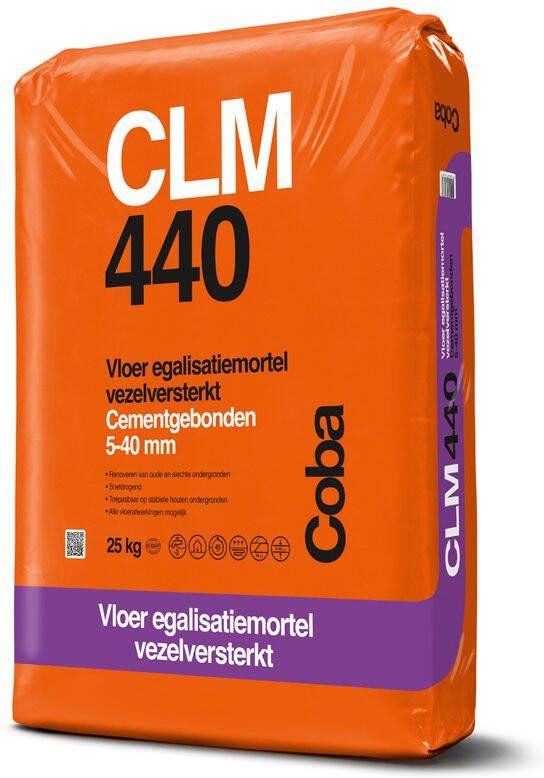 Coba clm440 egalisatie en uitvlakmortel x 25 kg