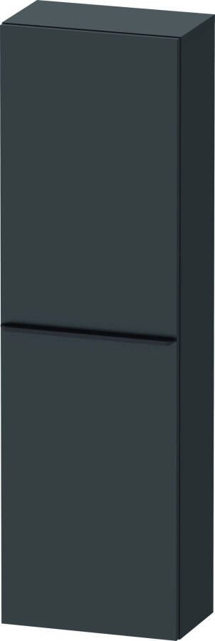Duravit D-Neo halfhoge kast 40x24x132cm Linksdraaiend Grafiet Mat de1318l4949