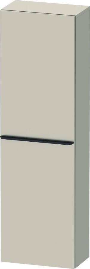 Duravit D-Neo halfhoge kast 40x24x132cm Linksdraaiend Taupe Mat de1318l9191
