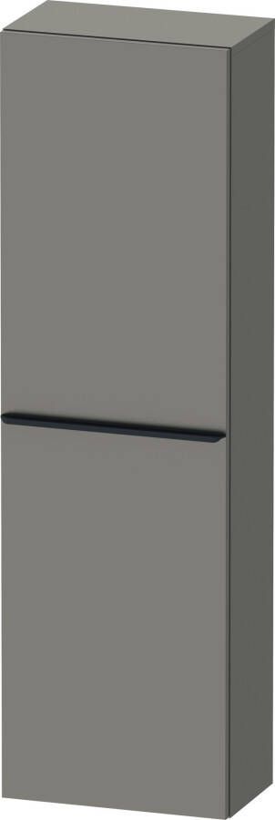Duravit D-Neo halfhoge kast 40x24x132cm Rechtsdraaiend Basalt Mat de1318r4343
