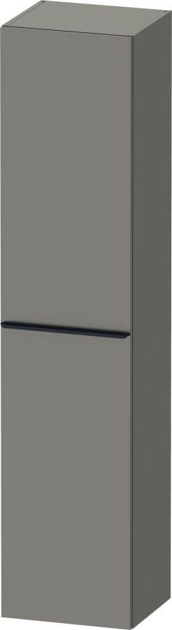 Duravit D-Neo hoge kast 40x36x176cm Linksdraaiend Basalt Mat de1328l4343