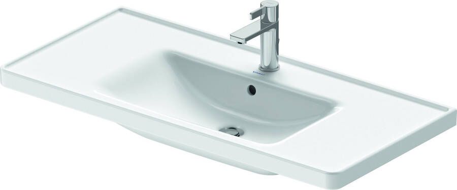 Duravit D-Neo wastafel 100.5x48x17cm 1 kraangat rechthoek Keramiek Wit 2367100000