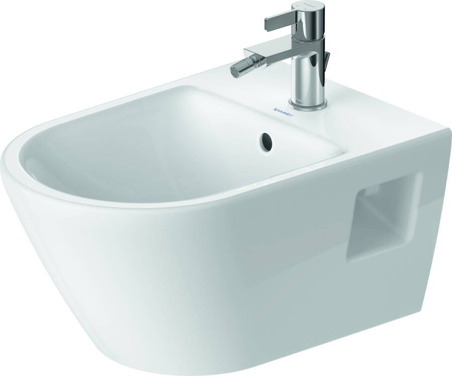 Duravit D-Neowandbidet m. kraangat m. overloop37x54x27cmm. WGwit 22951500001
