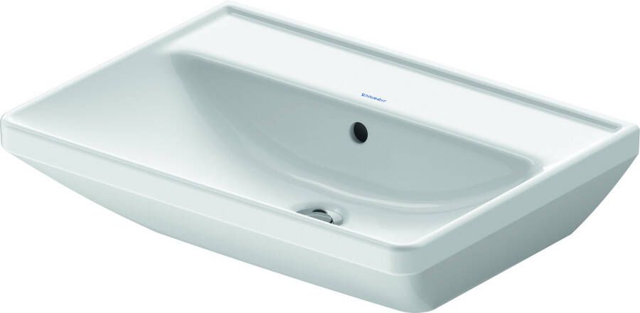 Duravit D-Neo wastafel 60x44x16.5cm zonder kraangat rechthoek Keramiek Wit 2366600060