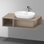 Duravit D-Neo wastafelonderbouwkast met open vak links 100 x 55 x 26 cm linnen mat - Thumbnail 2