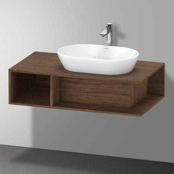 DURAVIT D-Neo wastafelonderbouw hangend 100x55x26cm kraangat rechts Walnut Dark decor