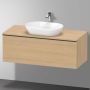 Duravit D-Neo wastafelonderkast 120x45.9x55cm 1 lade Natuur eiken Mat de494903030 - Thumbnail 3