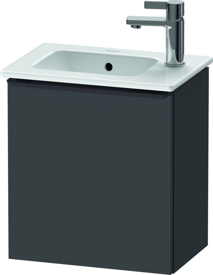 Duravit D-Neo wastafelonderkast 41x44x27.4cm Rechtsdraaiend 1 deur Grafiet Mat de4259r4949 - Foto 2