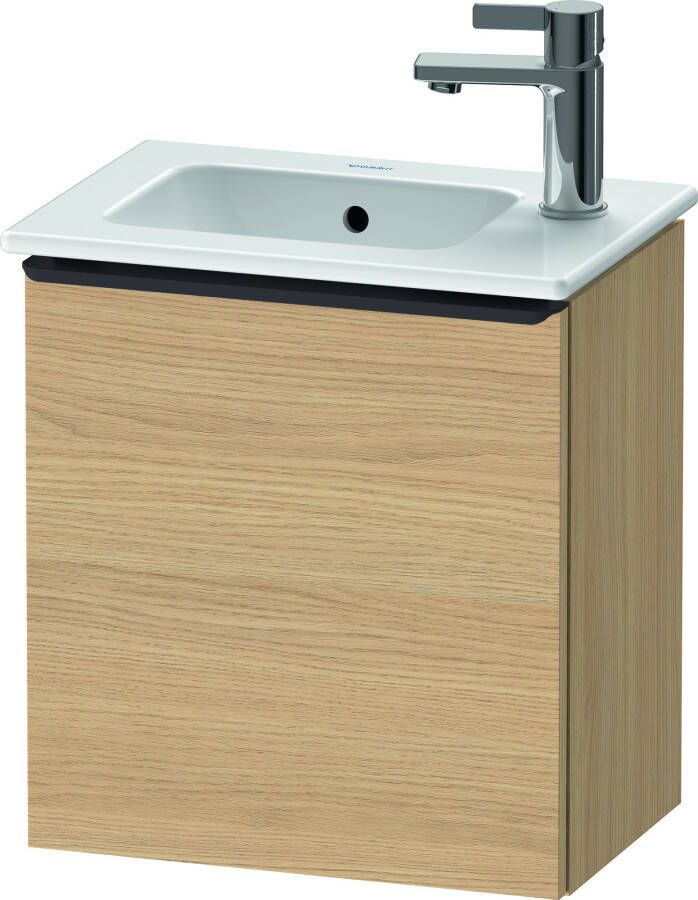 Duravit D-Neo wastafelonderkast 41x44x27.4cm Rechtsdraaiend 1 deur Natuur eiken Mat de4259r3030