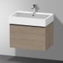 Duravit D-Neo wastafelonderkast 68.4x44x44.2cm 1 lade Eiken (terra) Mat de427203535 - Thumbnail 3