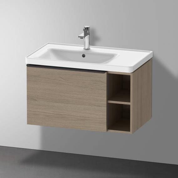 DURAVIT D-Neo wastafelonderbouw hangend 78 4x45 2x44cm 1 lade links Oak Terra