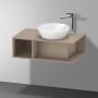 Duravit D-Neo wastafelonderbouwkast met open vak links 80 x 26 x 48 cm linnen mat - Thumbnail 2