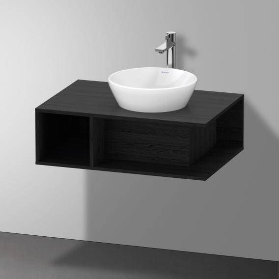 DURAVIT D-Neo wastafelonderbouw hangend 80x55x26cm kraangat rechts Black Oak