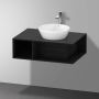 Duravit D-Neo wastafelonderbouwkast met open vak links 80 x 55 x 26 cm eiken zwart mat - Thumbnail 2