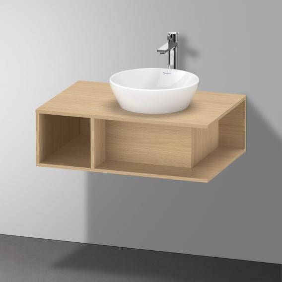 DURAVIT D-Neo wastafelonderbouw hangend 80x55x26cm kraangat rechts Natural Oak