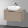 Duravit D-Neo wastafelonderkast 80x45.9x55cm 1 lade Linnen Mat de494707575 - Thumbnail 3