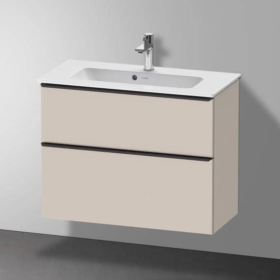 DURAVIT D-Neo wastafelonderbouw hangend 81x37 2x62 5cm 2 lades Taupe decor