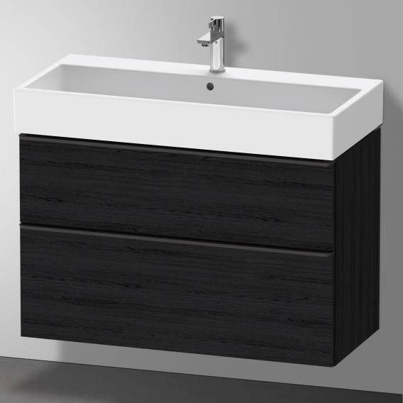 DURAVIT D-Neo wastafelonderbouw hangend 98 4x44 2x62 5cm 2 lades Black Oak