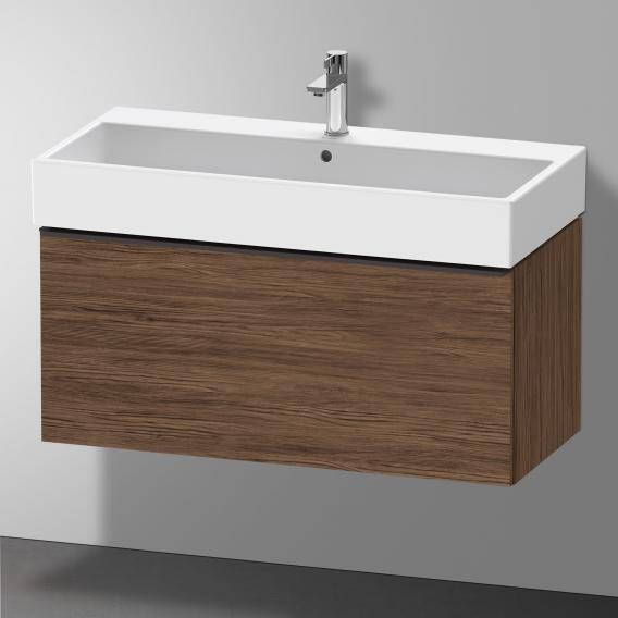 DURAVIT D-Neo wastafelonderbouw hangend 984x442x44cm 1 lade Walnut Dark decor