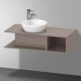 Duravit D-Neo wastafelonderbouwkast met open vak rechts 100 x 26 x 48 cm basalt mat - Thumbnail 3