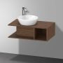 Duravit D-Neo wastafelonderbouwkast met open vak rechts 80 x 26 x 48 cm noten donker mat - Thumbnail 2